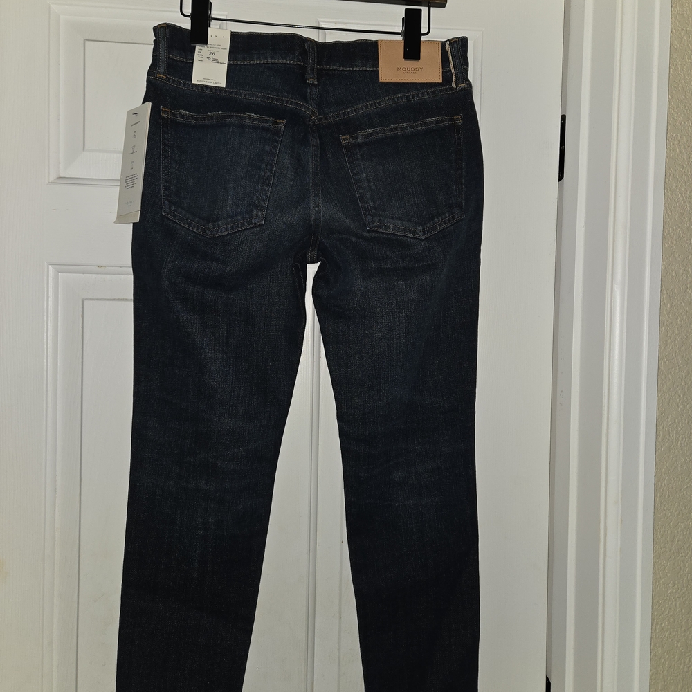 Moussy Dark Blue Skinny Jeans Size 26